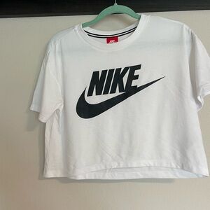 Nike White Tee with Black Accents